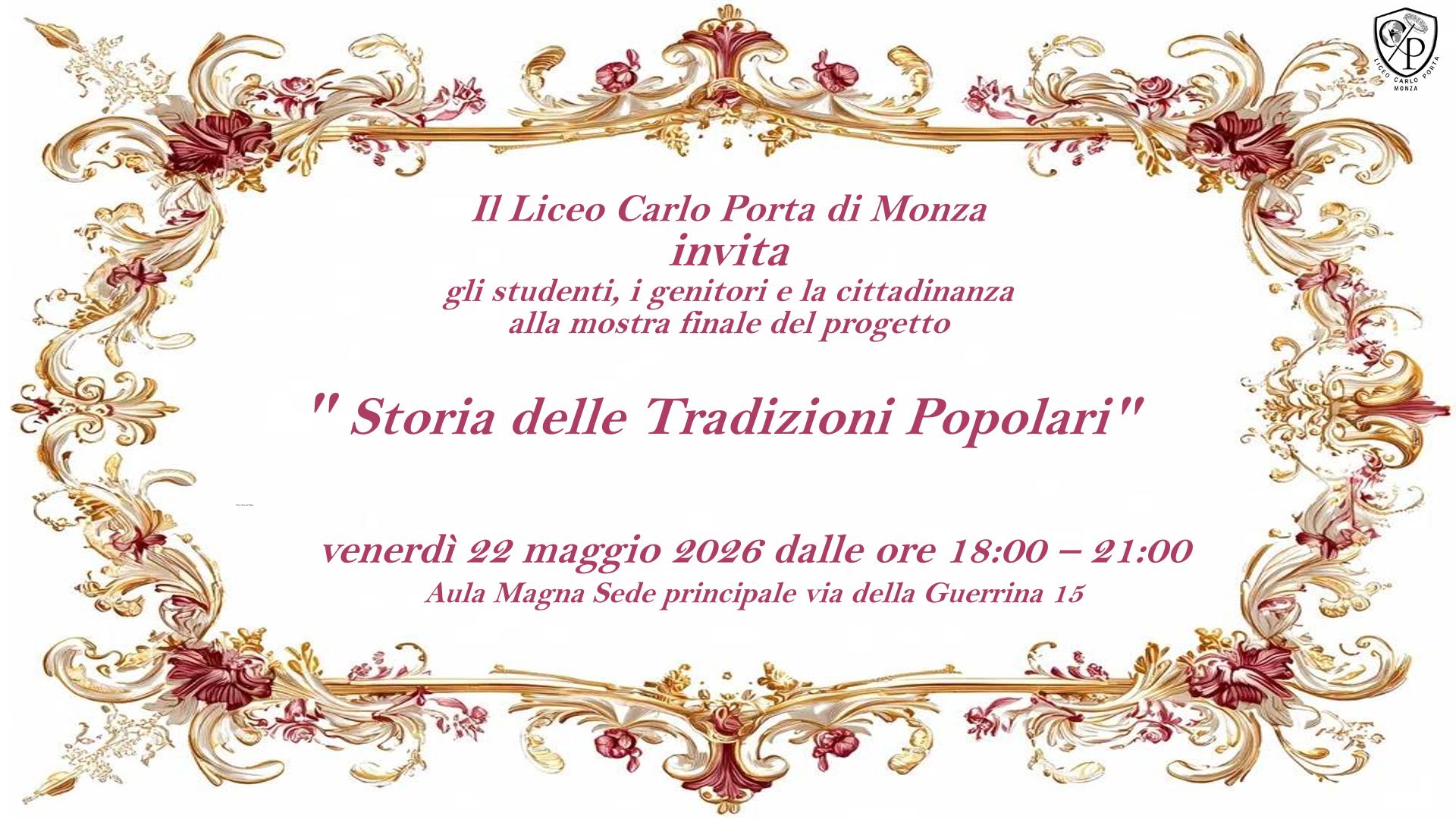 Storia delle Tradizioni Popolari